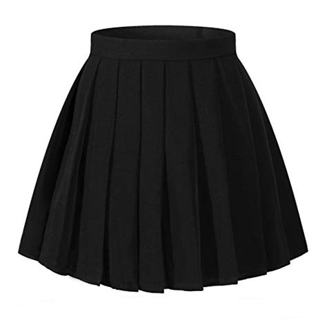 black pleated skirt amazon